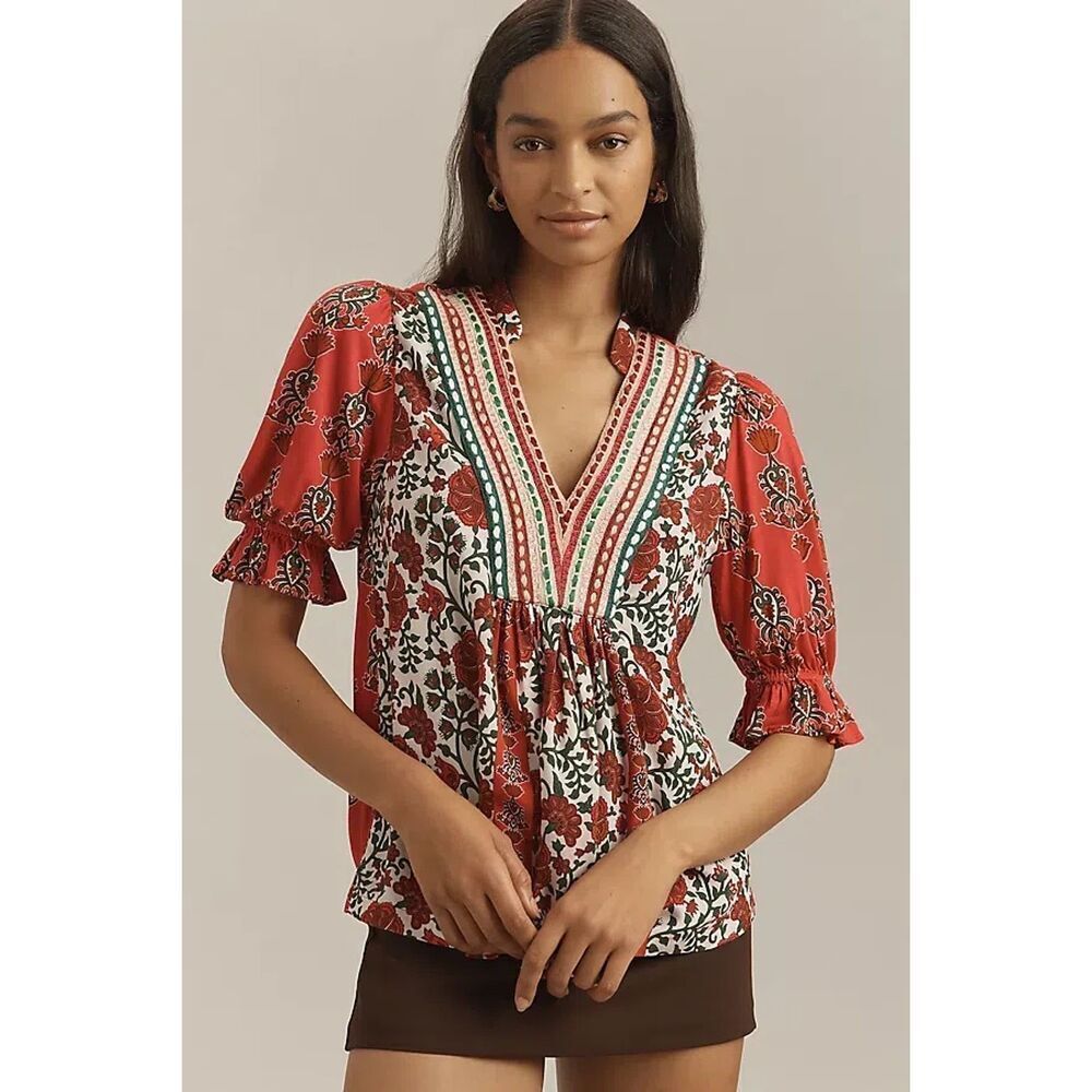 Bl^nk London Anthropologie Stephanie Tops Bundle of Two Size XXSP Bohemian